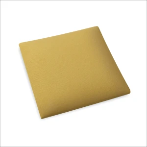Panel ścienny tapicerowany 3D 30x30 wezgłowie żółty