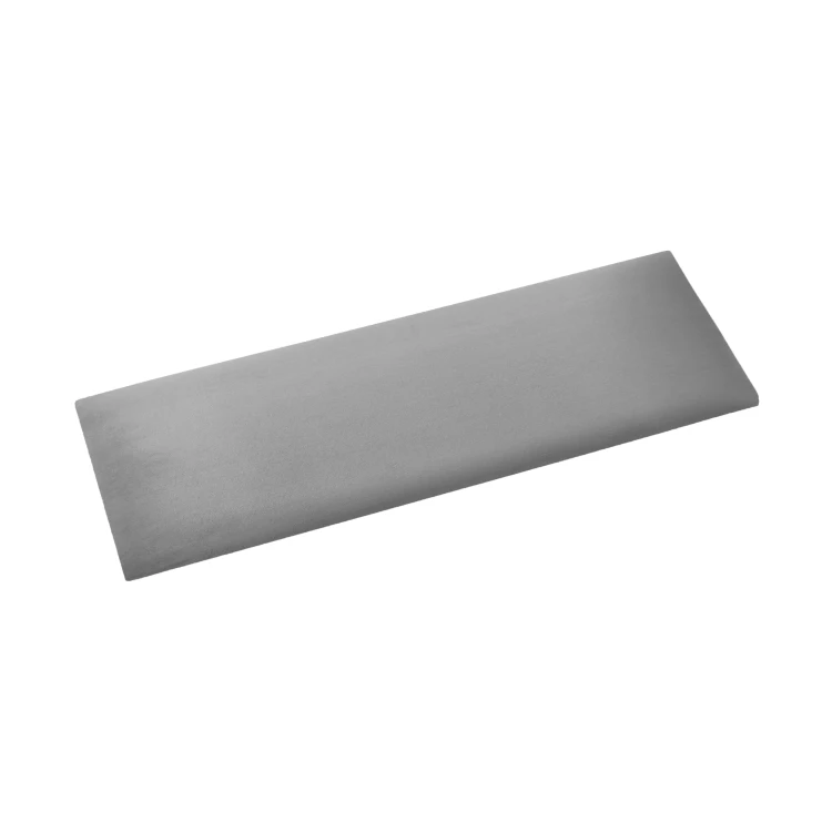Panel ścienny tapicerowany 3D o wymiarze 60x20 wezgłowie w kolorze szarym.