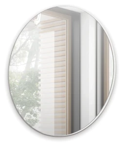 Lustro okrągłe wiszące do toaletki 70 cm Navene NV-01 Czarny Mat
