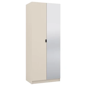 Szafa z lustrem 80 cm do garderoby modułowej Foxen Cashmere