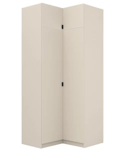 Szafa narożna z nadstawką 50 cm do garderoby modułowej Foxen Cashmere