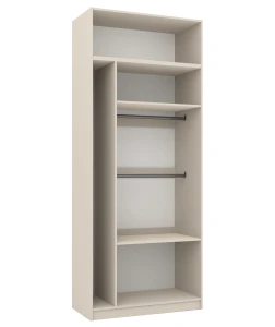 Szafa z nadstawką otwarta 100 cm do garderoby modułowej Foxen Cashmere