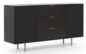 Komoda do salonu Nubia K2D3SZ Czarny Mat