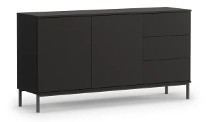 Komoda do salonu K2D3SZ Querty Czarny