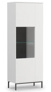 Witryna do salonu z LED WIT70 Querty Biały