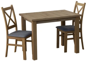 Komplet stół 100x70 z 2 krzesłami do kuchni M007-2 Dąb Artisan