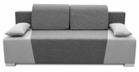 Sofa z funkcją spania i pojemnikiem do salonu Kordoba grafit/szary - internetowy sklep meblowy Bird Meble