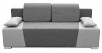 Sofa z funkcją spania i pojemnikiem do salonu Kordoba grafit/szary - internetowy sklep meblowy Bird Meble