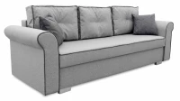Kanapa z funkcją spania sofa rozkładana z pojemnikiem Merida szara - internetowy sklep meblowy Bird Meble