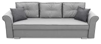Kanapa rozkładana sofa z funkcją spania codziennego z pojemnikiem Merida szara - internetowy sklep meblowy Bird Meble