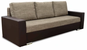 Kanapa z funkcją spania sofa do salonu Klass Brąz/Cappucino