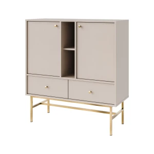 Komoda z szufladami do salonu Sakai 3 2F 2S T825 Beżowy
