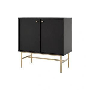 Komoda dwudrzwiowa do salonu Sakai 3 2F T812 Czarny