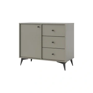 Komoda z szufladami do salonu Sakai 1 1F 3S T814 Eukaliptus