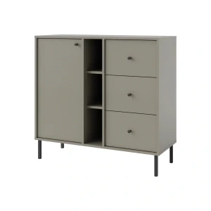 Komoda z szufladami do salonu Sakai 2 1F 3S T824 Eukaliptus