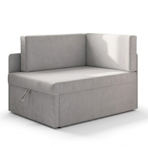 Sofa rozkładana narożna dla dzieci z funkcją spania Milavo Szara