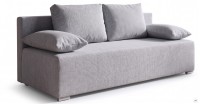Kanapa sofa rozkładana z funkcją spania Lunera 2 strukturalna Szara