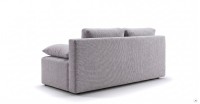 Kanapa sofa rozkładana z funkcją spania Lunera 2 strukturalna Niebieska