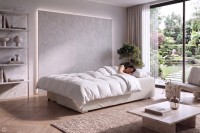 Kanapa sofa rozkładana z funkcją spania Lunera Prima strukturalna Grafitowa