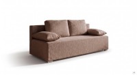 Kanapa sofa rozkładana z funkcją spania Lunera 2 boucle baranek Brązowa