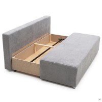 Kanapa sofa rozkładana z funkcją spania Lunera Prima boucle baranek Brązowa