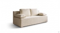 Kanapa sofa rozkładana z funkcją spania Lunera Prima boucle baranek Kremowa