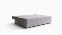 Kanapa sofa rozkładana z funkcją spania Lunera Prima boucle baranek Kremowa