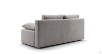 Kanapa sofa rozkładana z funkcją spania Lunera Prima boucle baranek Szara