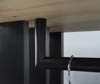 Garderoba do przedpokoju TARVIMO z lustrem lamelami szafka na buty Dąb Artisan