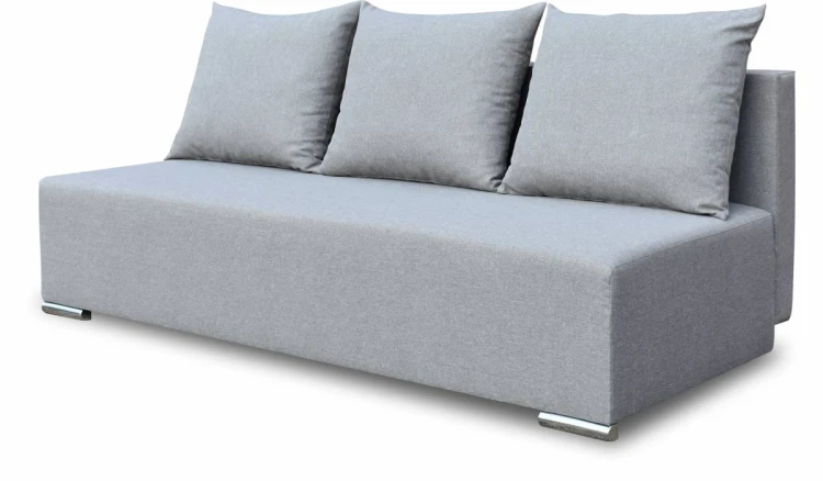 sofa szara rozkładana z funkcją spania trio