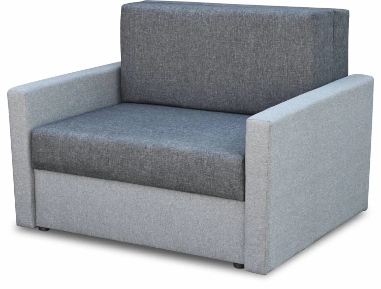 sofa fotel amerykanka rozkładana Tedi 1 szara - internetowy sklep meblowy Bird Meble
