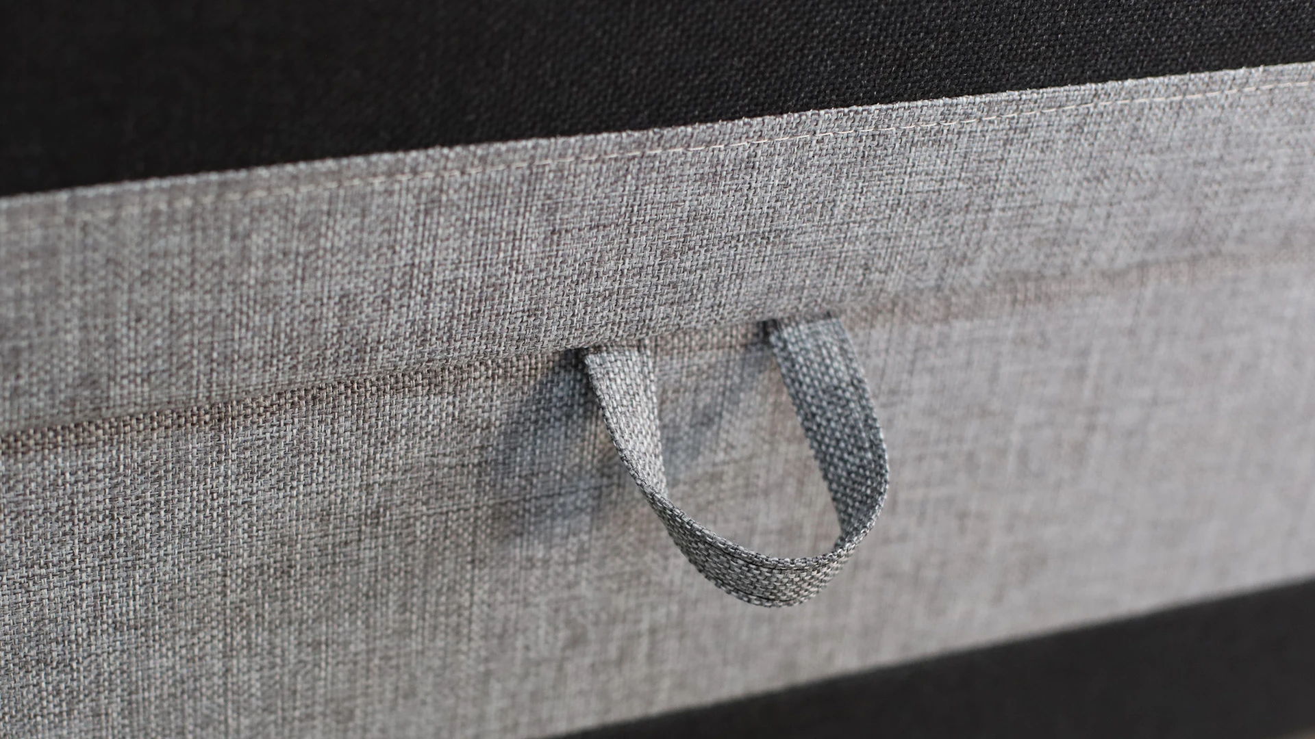 Tapczan łóżko jednoosobowe z pojemnikiem Hirek Eko 80x200 Czarne/Szare