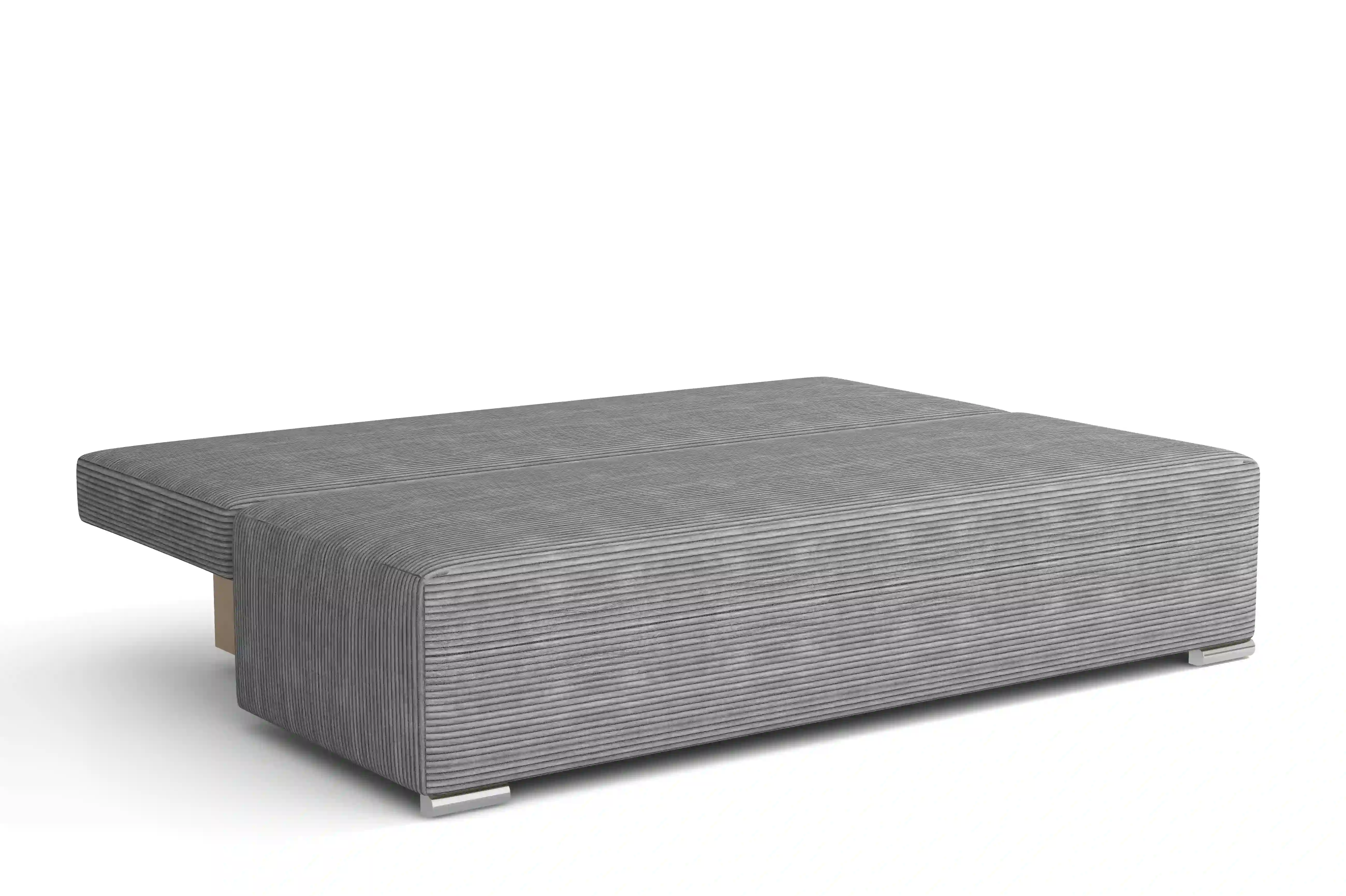 Kanapa rozkładana z funkcją spania Lunera 2 sztruks granatowa