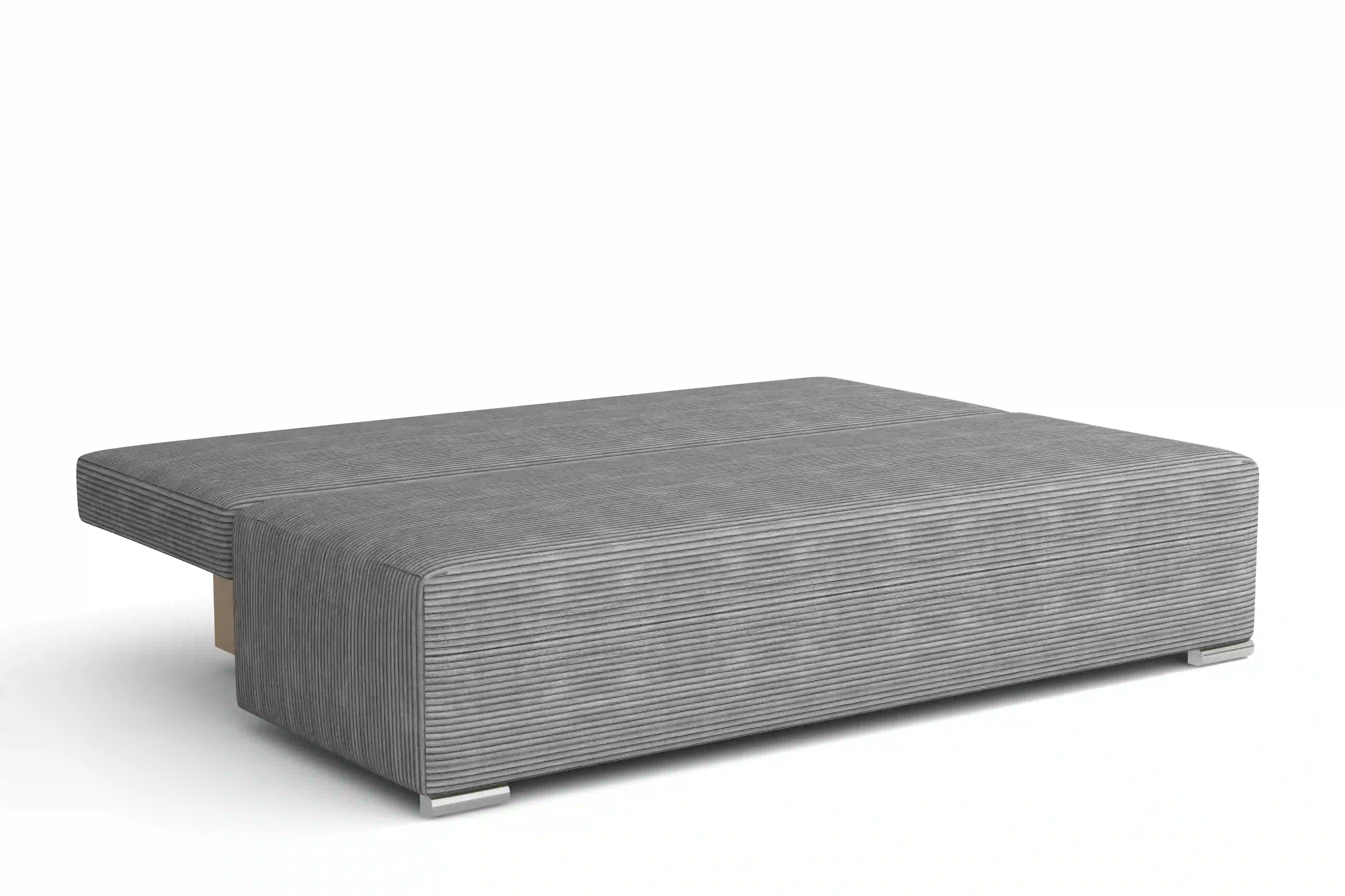 Kanapa rozkładana z funkcją spania Lunera Prima 2 sztruks grafitowa