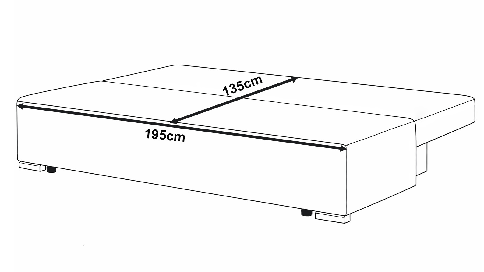 Kanapa rozkładana z funkcją spania Lunera 2 sztruks zielony