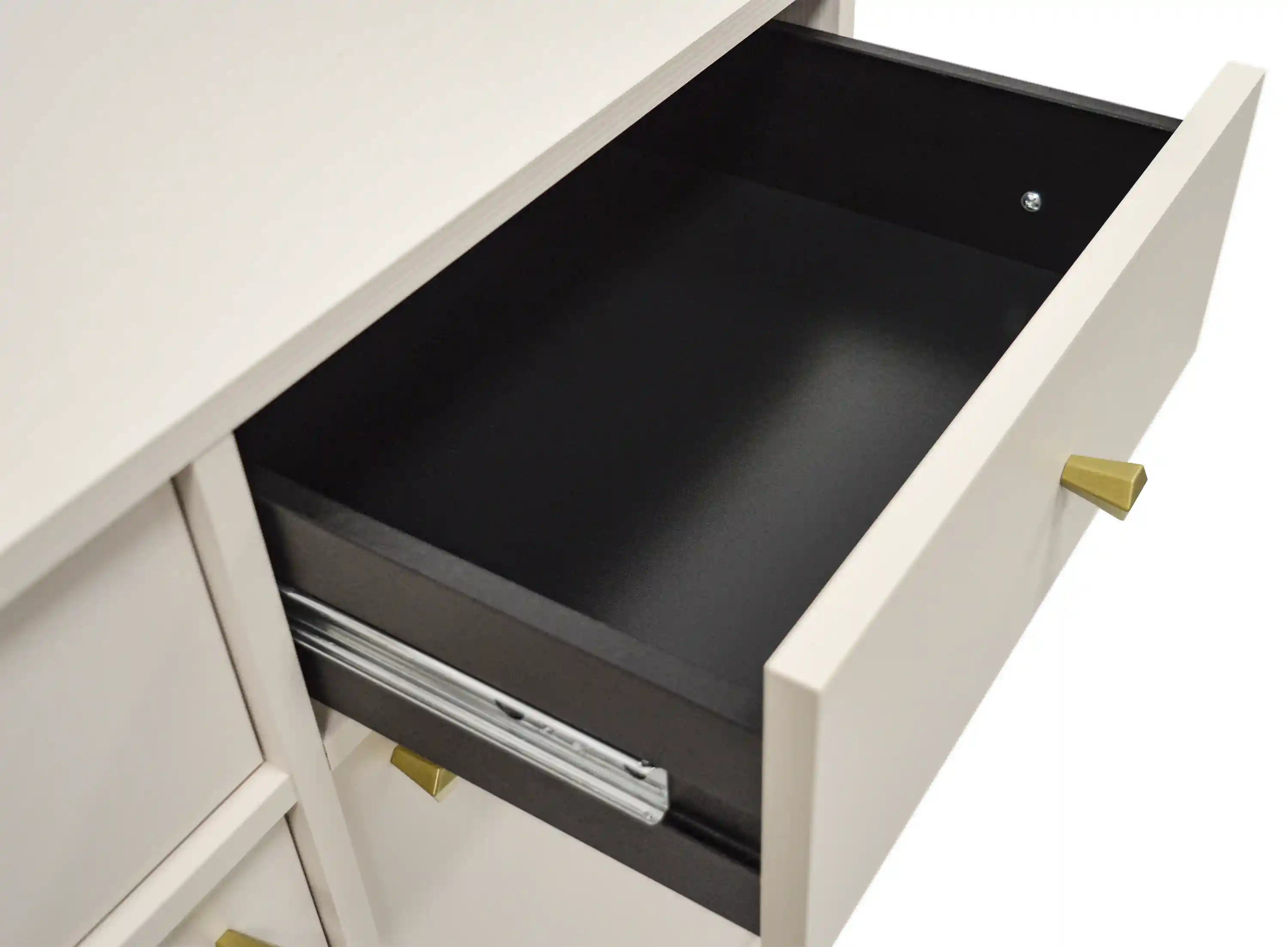 Komoda z szufladami do salonu Sakai 1F 3S T814 Beżowy