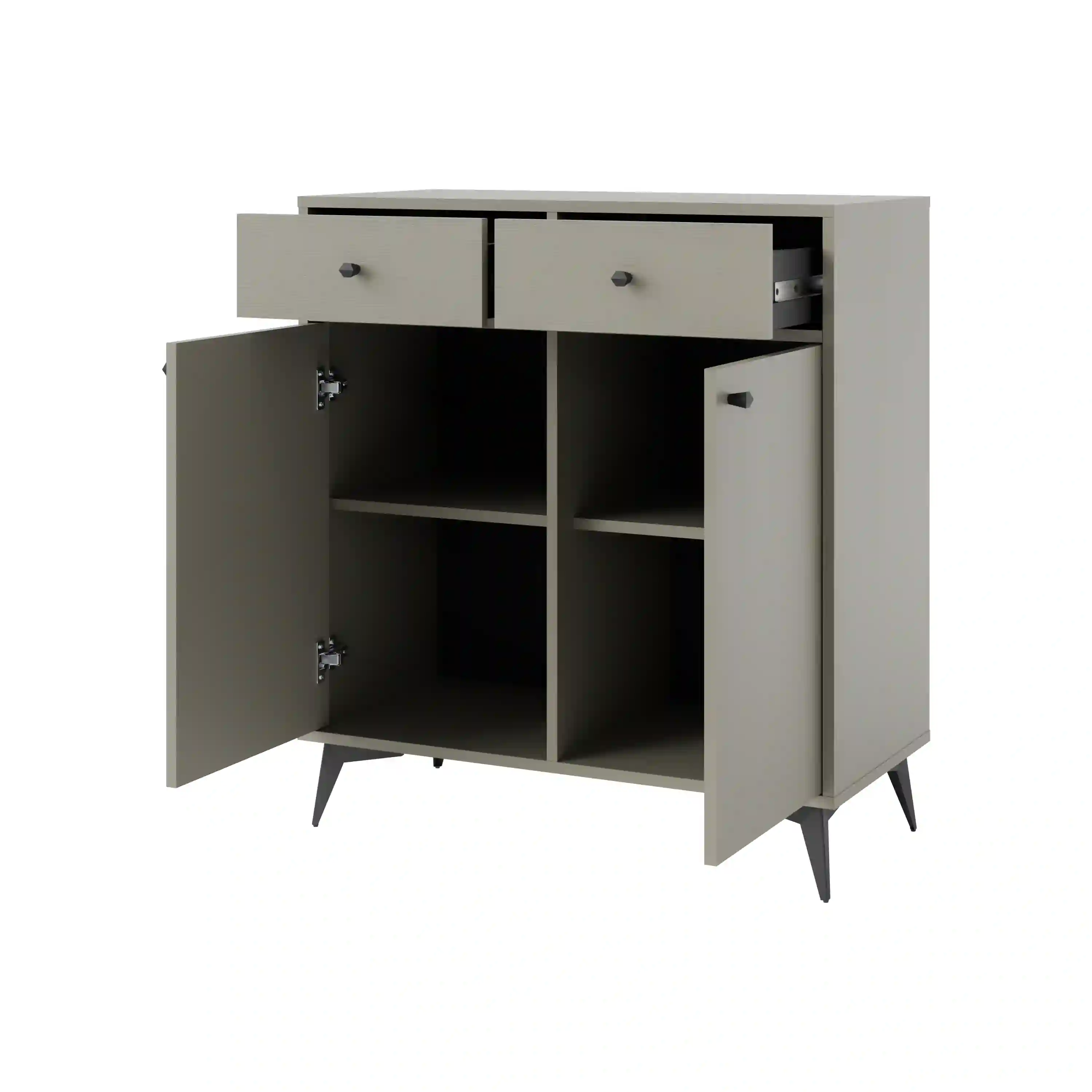 Komoda z szufladami do salonu Sakai 2F 2S T826 Eukaliptus