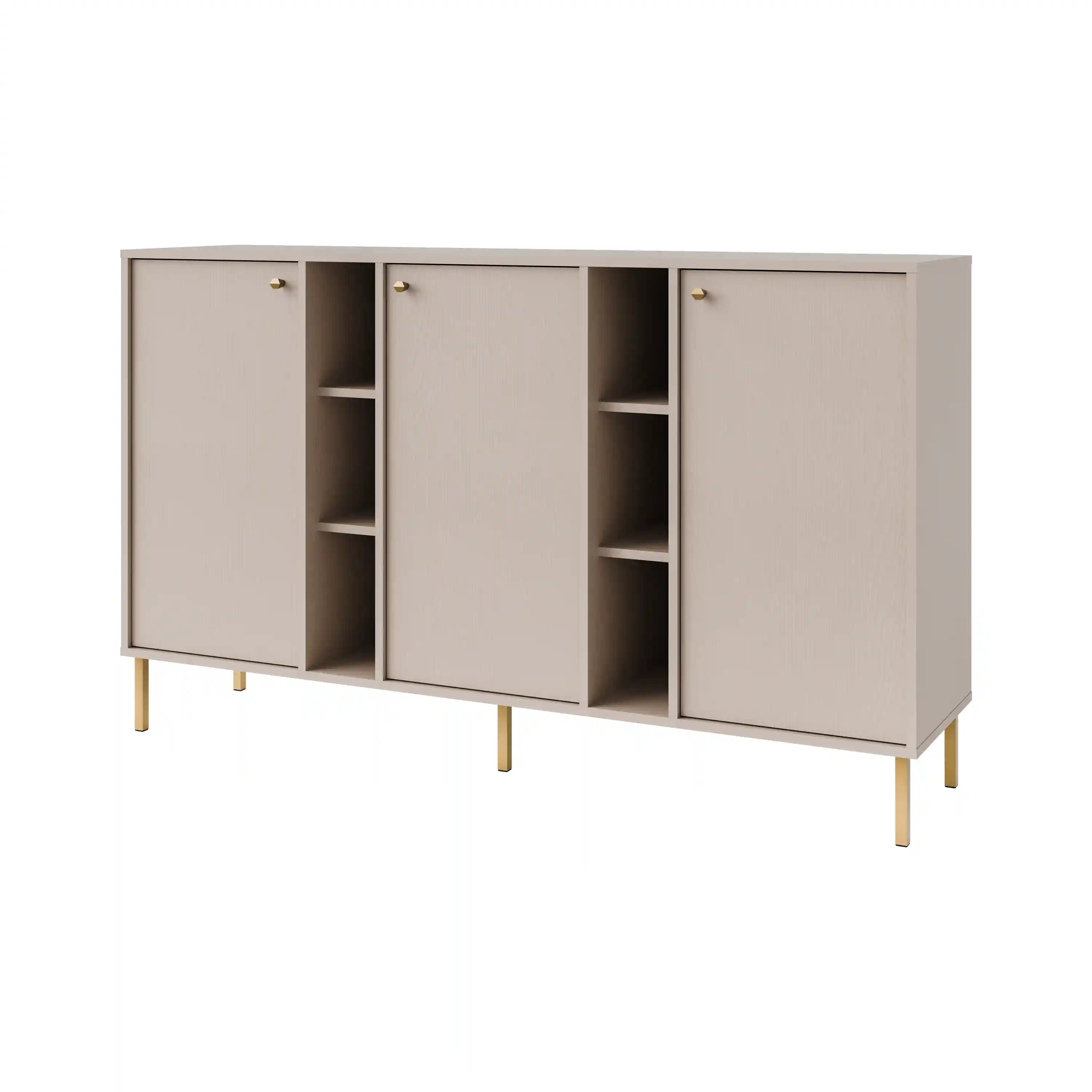 Komoda trzydrzwiowa do salonu Sakai 3F T823 Beżowy