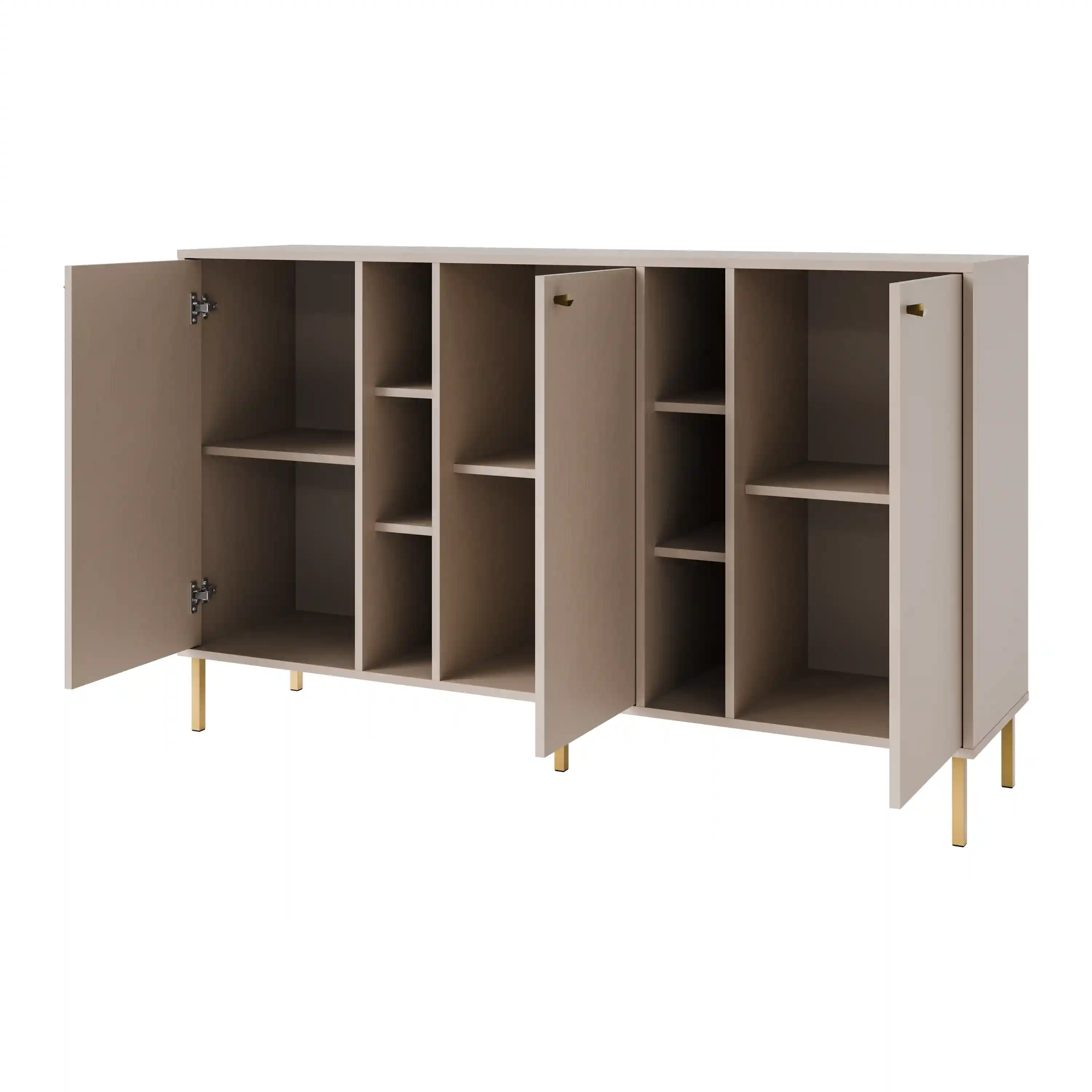 Komoda trzydrzwiowa do salonu Sakai 3F T823 Beżowy