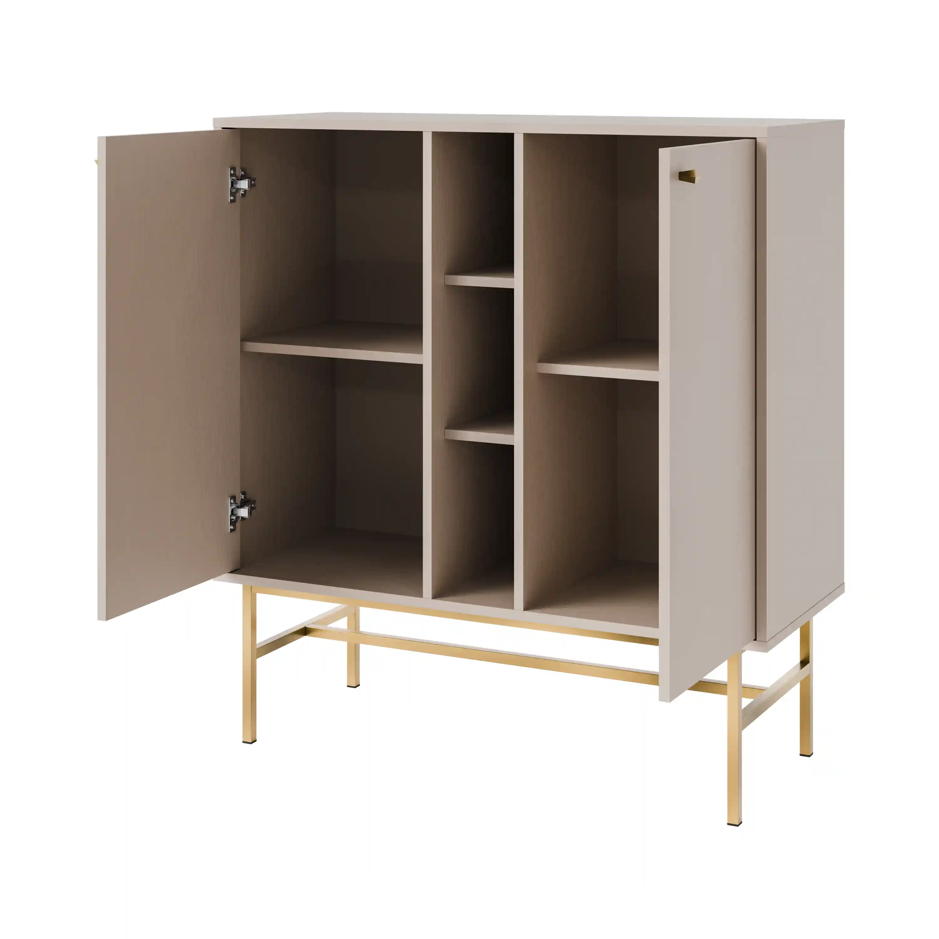 Komoda dwudrzwiowa do salonu Sakai 2F T822 Beżowy