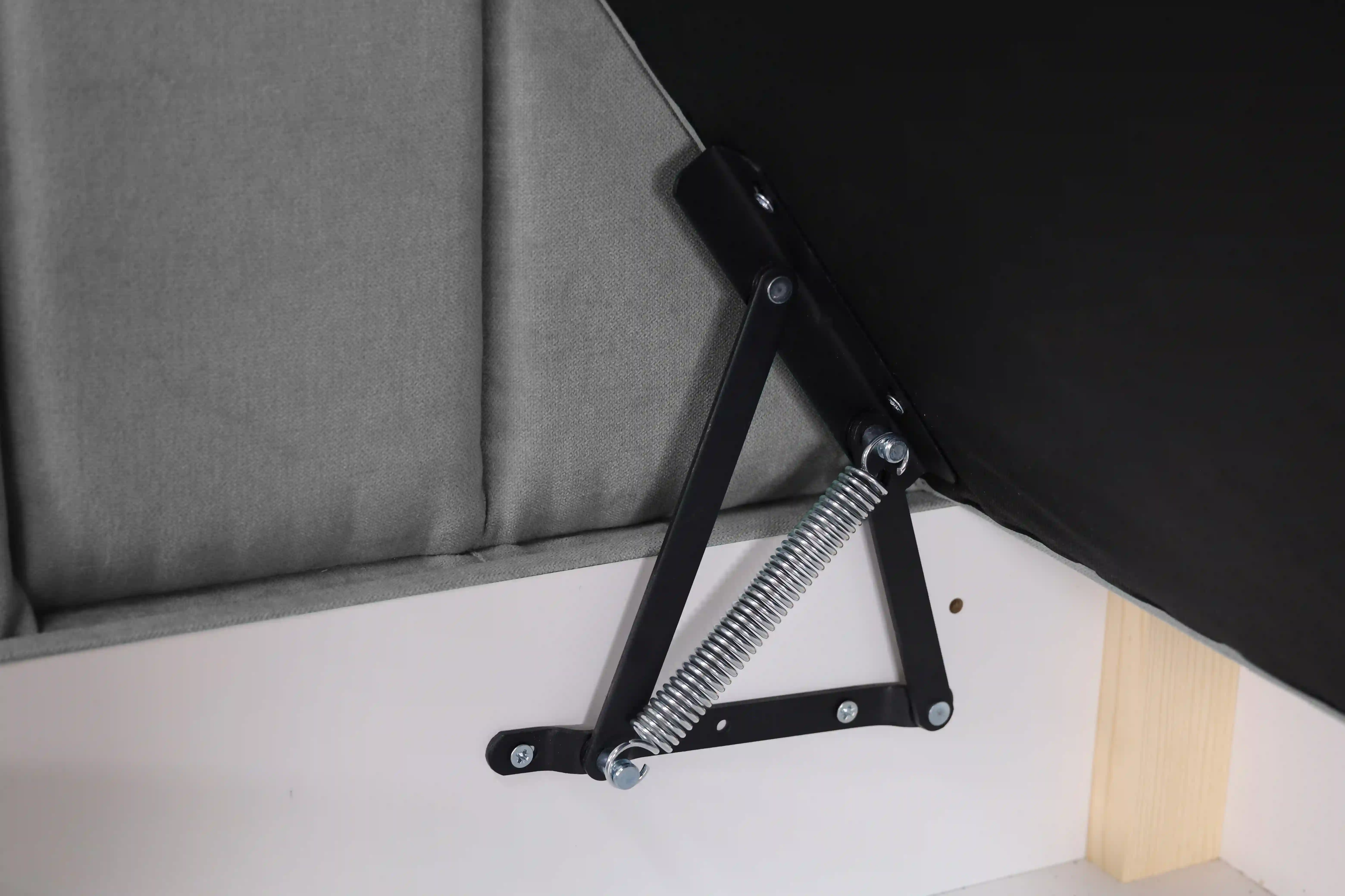 Tapczan łóżko jednoosobowe z pojemnikiem do salonu Sofaro 80x180 Musztarda