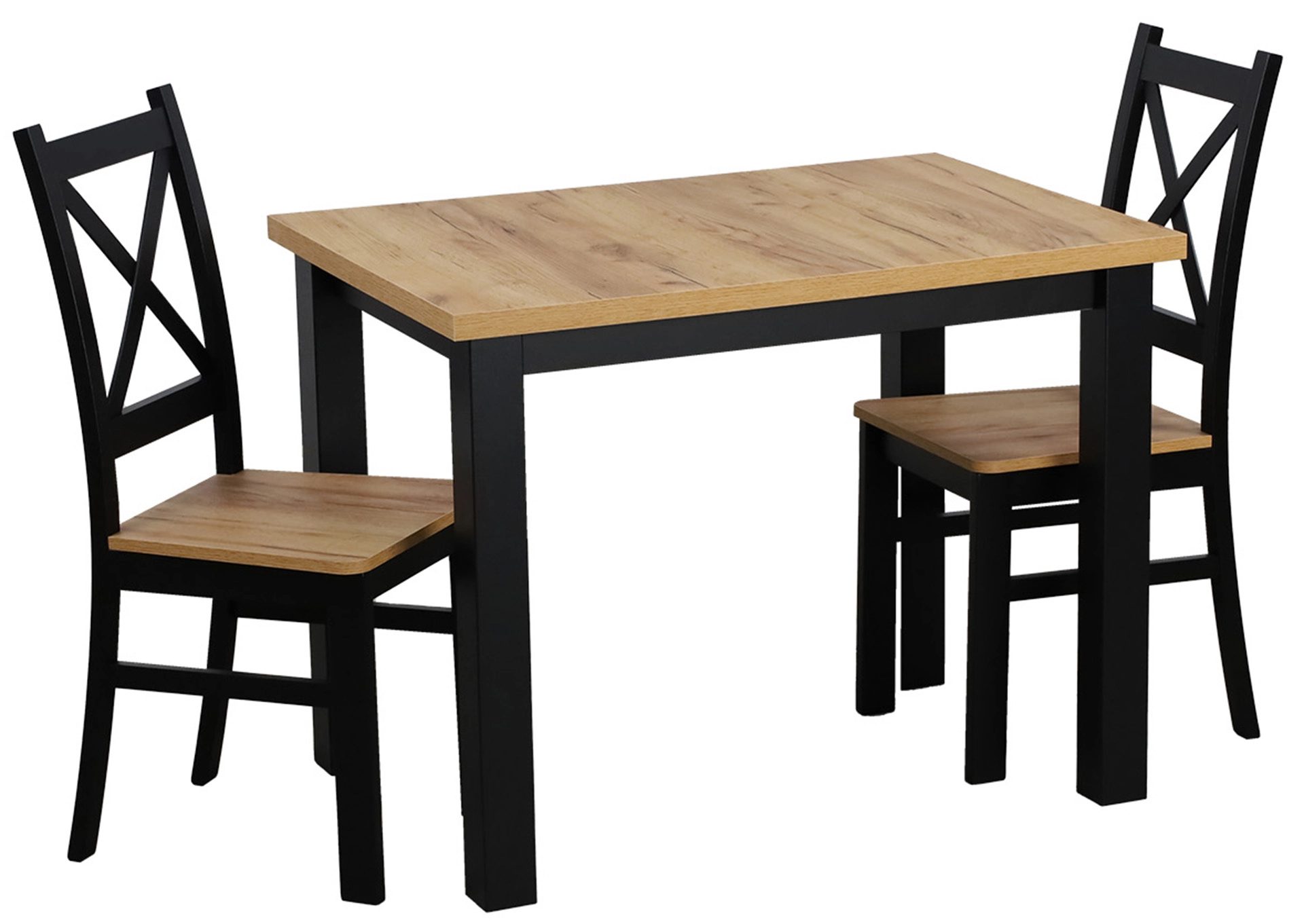 Stół do kuchni jadalni LAP 100x70 Czarny/Dąb Craft