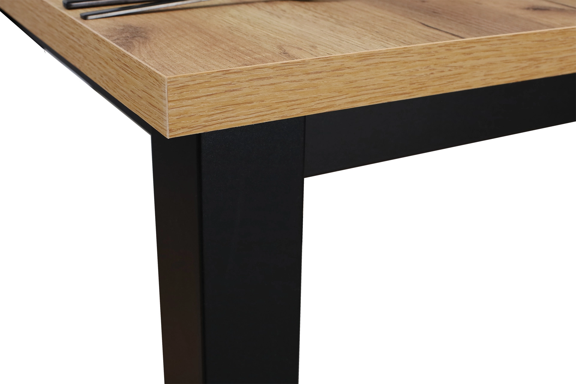 Stół do kuchni jadalni LAP 100x70 Czarny/Dąb Craft
