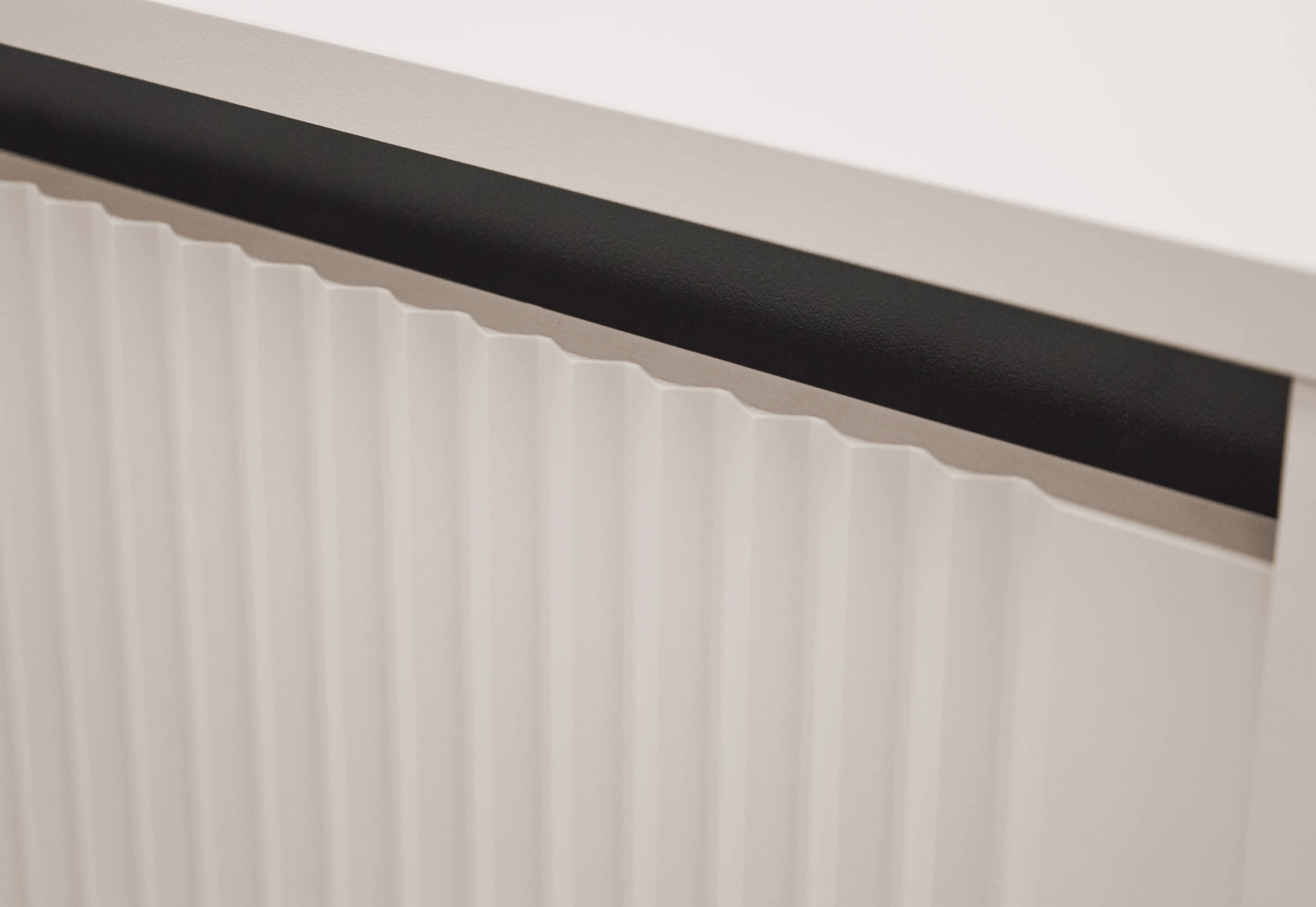 Szafka wisząca z ryflowanym frontem Yukashi 1F T501 beżowa