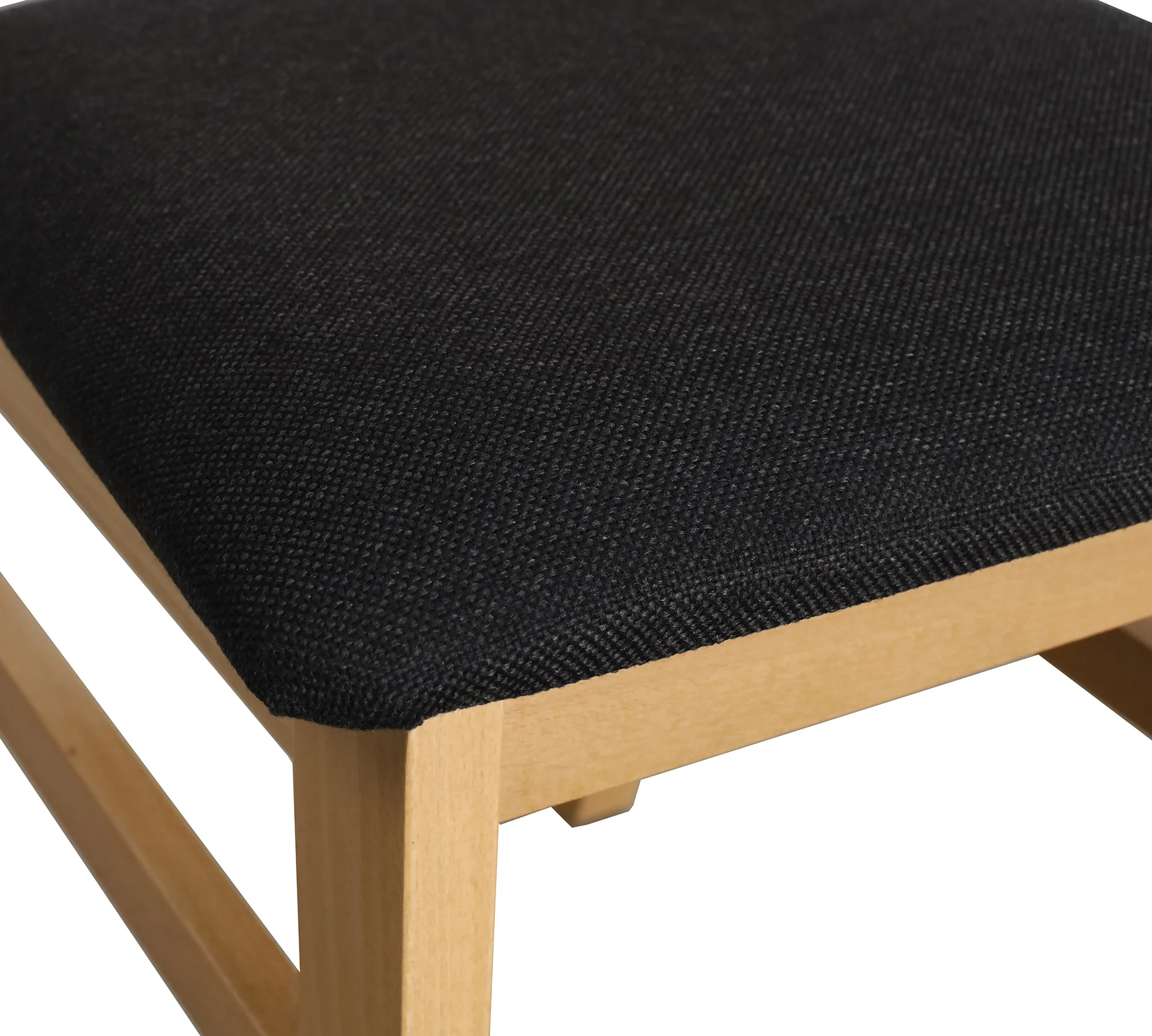 Zestaw 4x Krzesło krzyżak tapicerowane do jadalni Dąb Artisan/Czarny