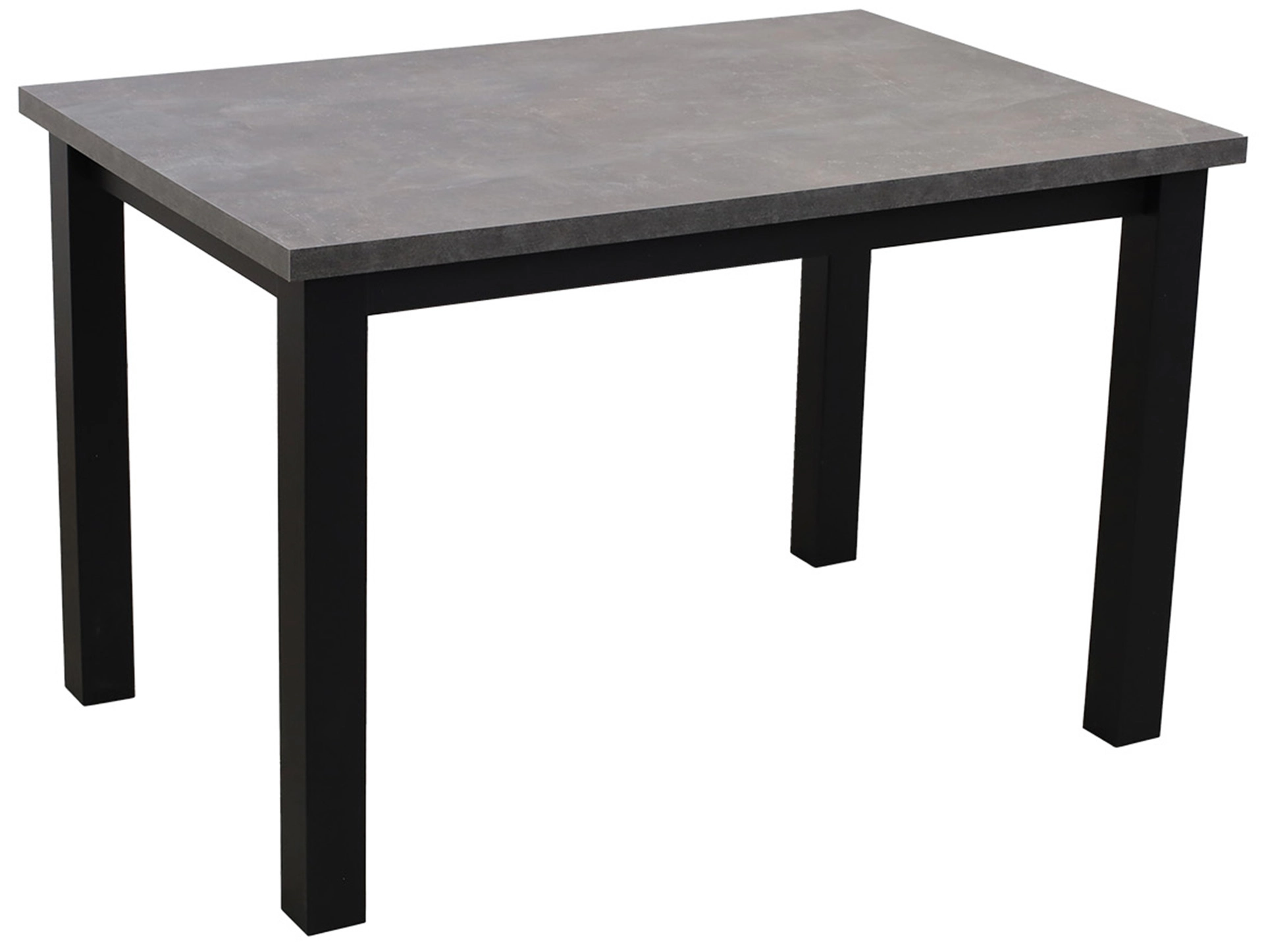 Zestaw stół 120x80 z 4 krzesłami do kuchni jadalni M002-4 Czarny/Beton
