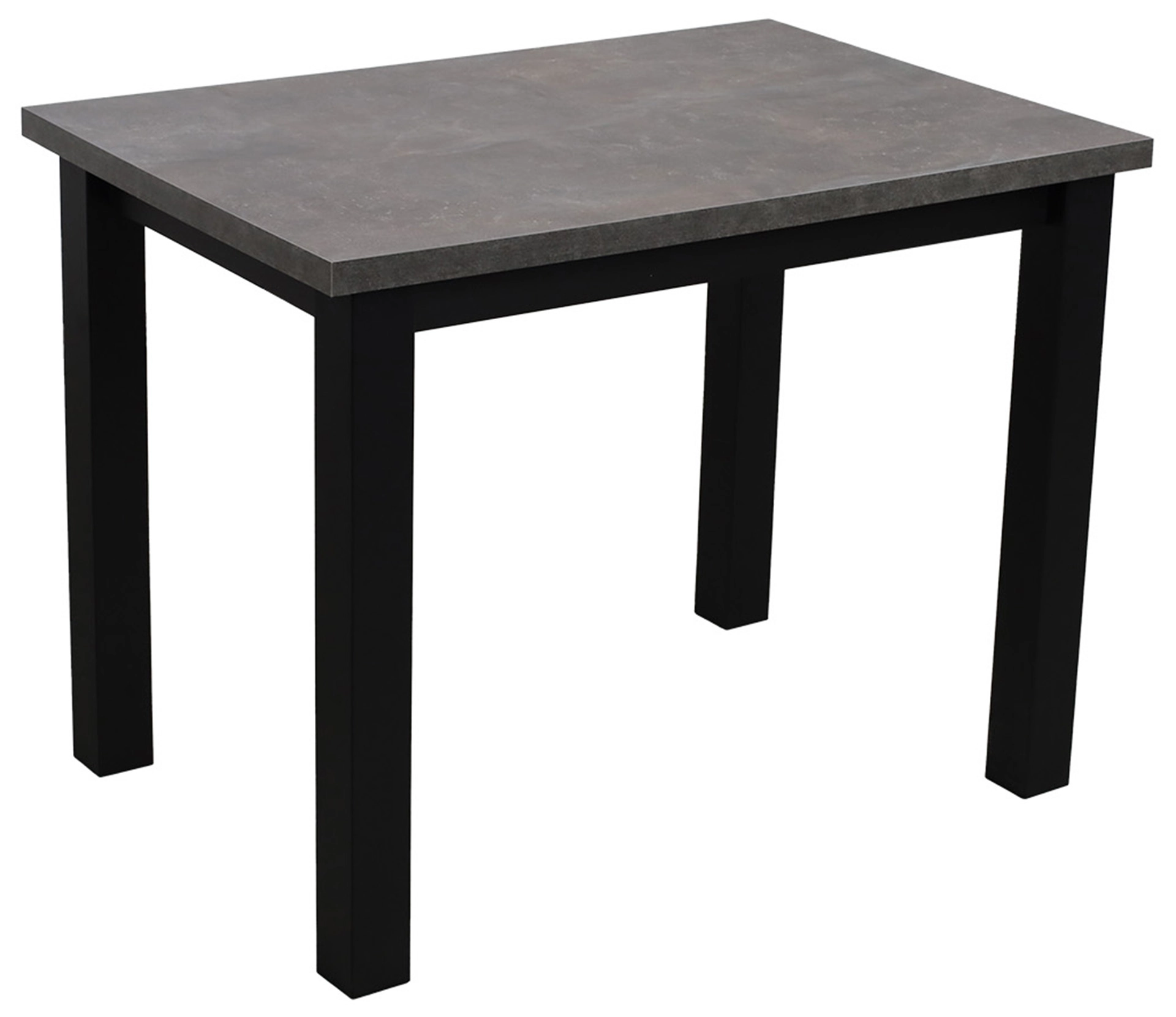 Zestaw stół 100x70 z 2 krzesłami do jadalni kuchni M004-2 Czarny/Beton