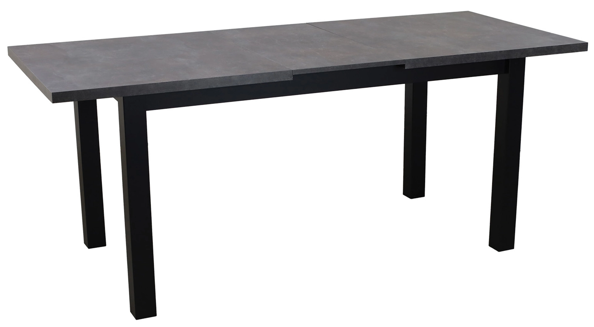 Zestaw stół rozkładany 150/190x80 z 4 krzesłami do jadalni kuchni M006-4 Czarny/Beton