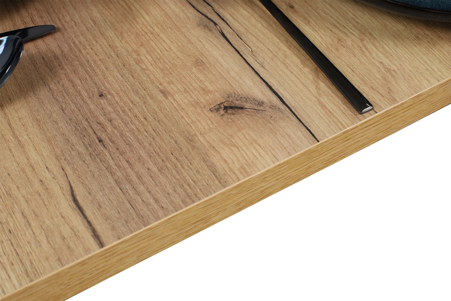 Zestaw stół rozkładany 150/190x80 do jadalni M021-4 Czarny/Dąb Craft