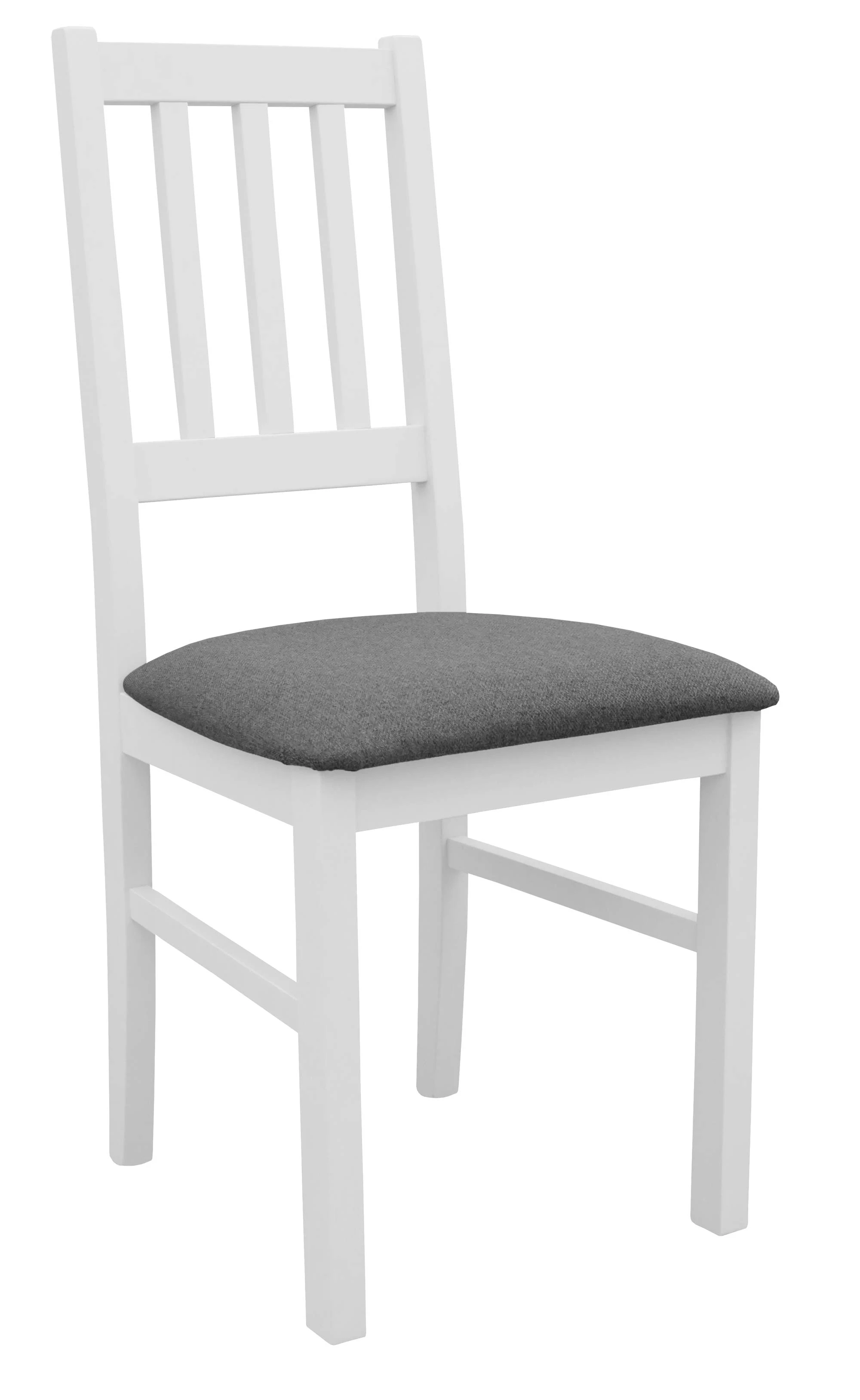 Zestaw 2x Krzesło do salonu jadalni drewniane BOS04 Biały/Grafit